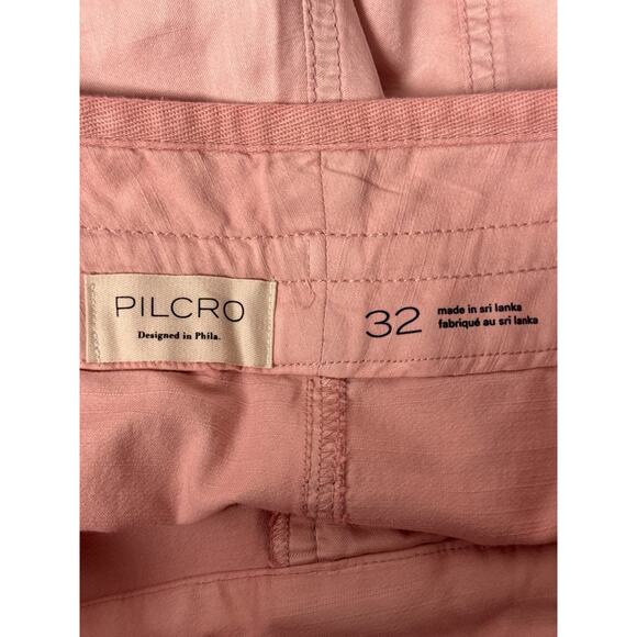Anthropologie Pants 32 Womens Pilcro Pink Parachute Cargo Wide Leg - Picture 6 of 7
